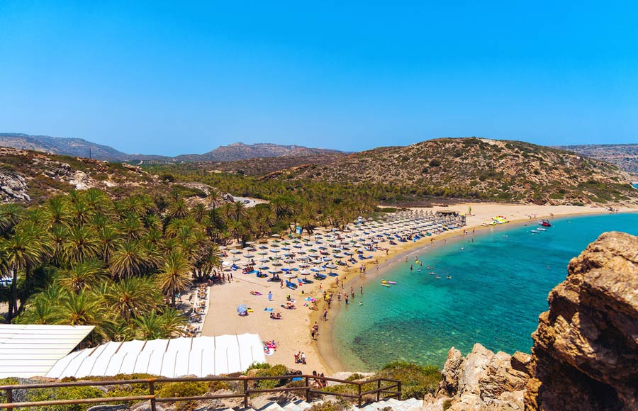 Vai beach op Kreta
